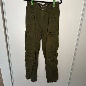 Bershka Olive Green women's Cargo Pants